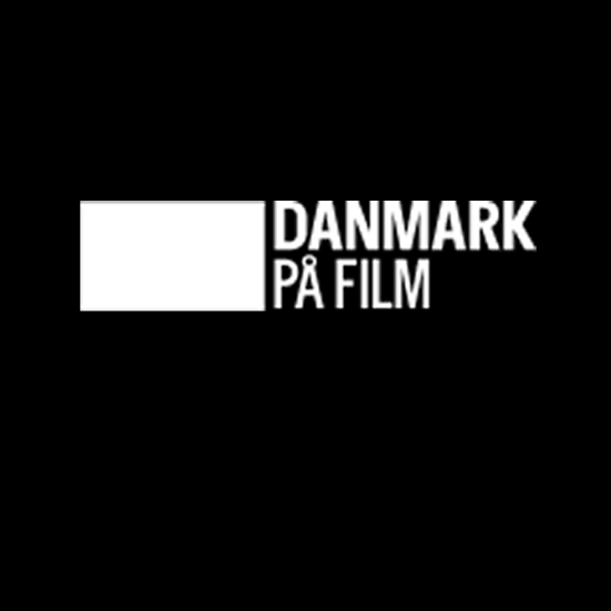 Danmark på film skrevet på sort baggrund