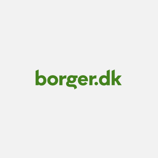 Borger.dk i grøn på lys grøn baggrund