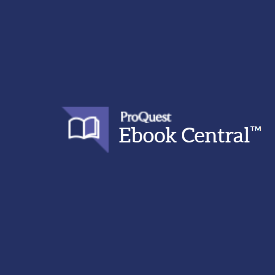 Mørkeblåt logo for Proquest eBook Central