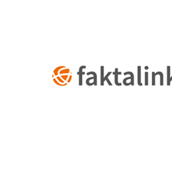 Faktalink logo på hvis baggrund