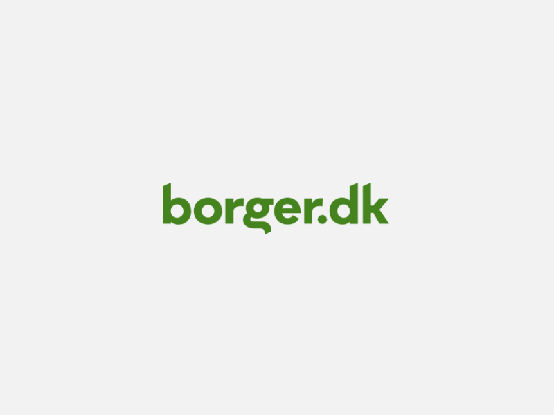 Borger.dk i grøn på lys grøn baggrund